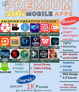 PREMIUM ACCESS TO 10,000+ MOBILE SOFTWARES (Formerly premium access to 500 apps)